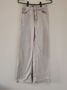 Divided Wide-Leg Jeans in Pale Taupe